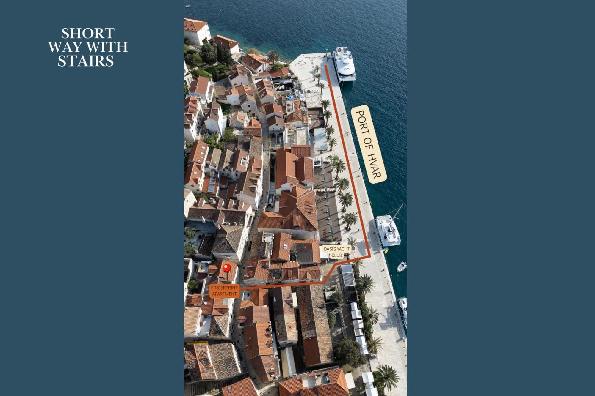 Fingerprint Central Apartment 5 Min From Center & Beach Hvar Town Eksteriør bilde