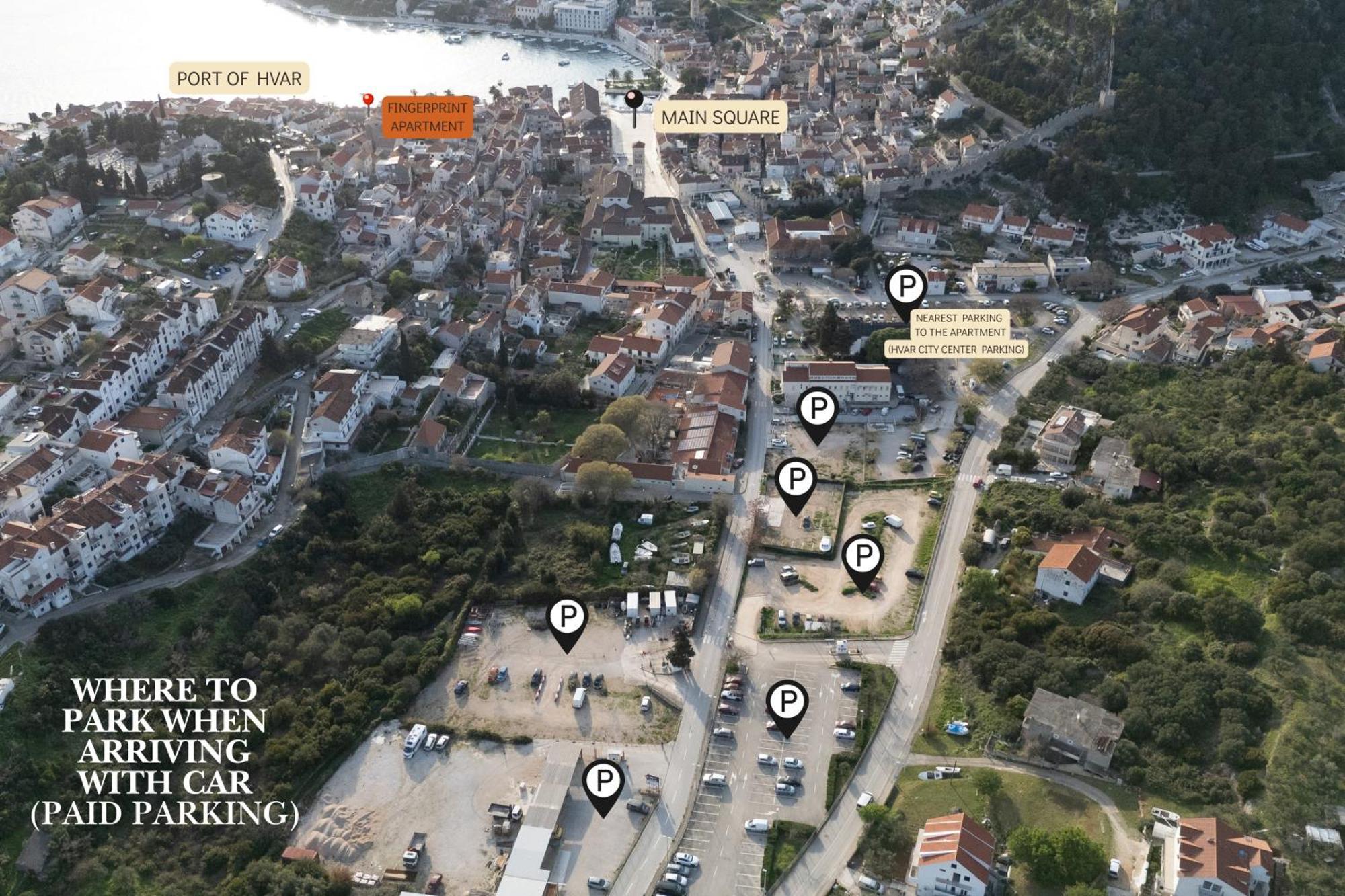 Fingerprint Central Apartment 5 Min From Center & Beach Hvar Town Eksteriør bilde